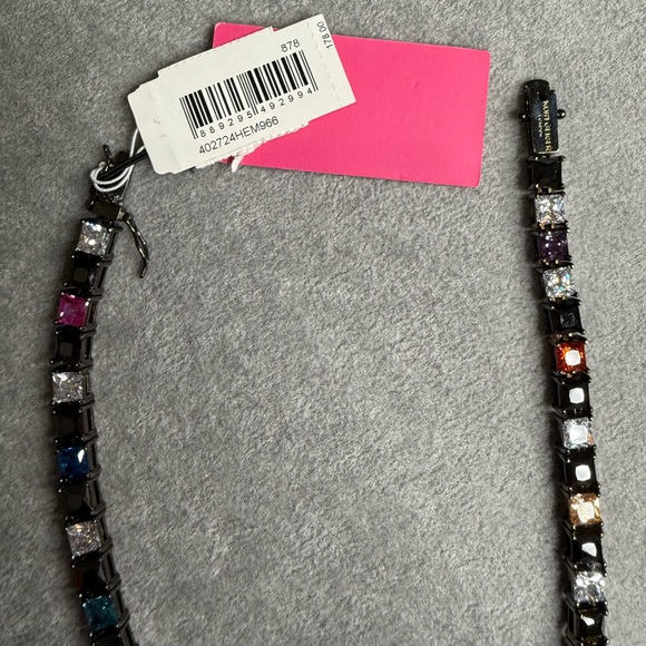 NWT Kurt Geiger Checkerboard Crystal Collar Necklace - Picture 4 of 4